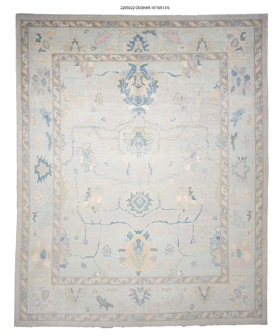11x14 Modern Oushak Area Rug