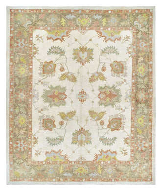 11x14 Yellow Modern Oushak Area Rug
