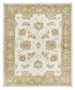 11x14 Yellow Modern Oushak Area Rug