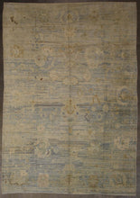 12x17 Beige Modern Oushak Area Rug