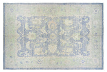 12x18 Blue Modern Oushak Area Rug