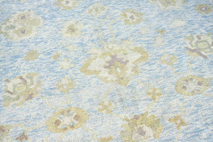 12x19 Blue Modern Oushak Area Rug