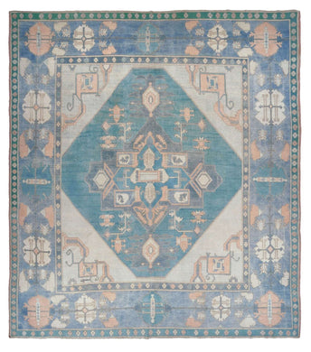 13x15 Colorful Old & Vintage Turkish Area Rug
