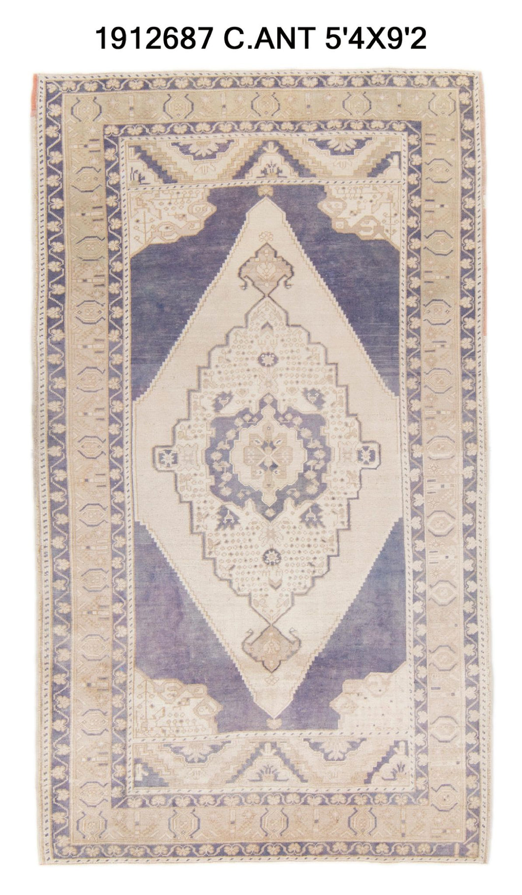 5x9 Old & Vintage Turkish Area Rug