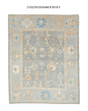8x10 Modern Oushak Area Rug