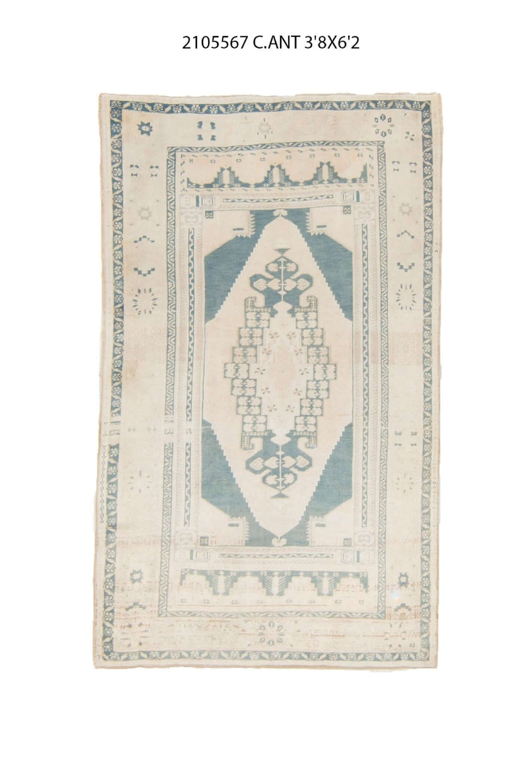 2x3 Old & Vintage Turkish Area Rug