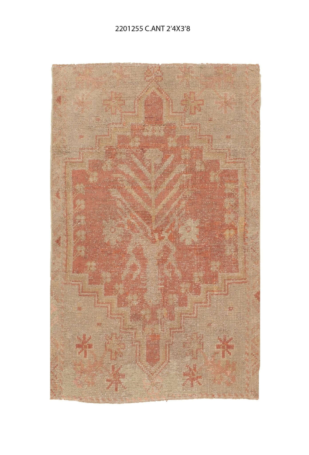 2x4 Old & Vintage Turkish Area Rug