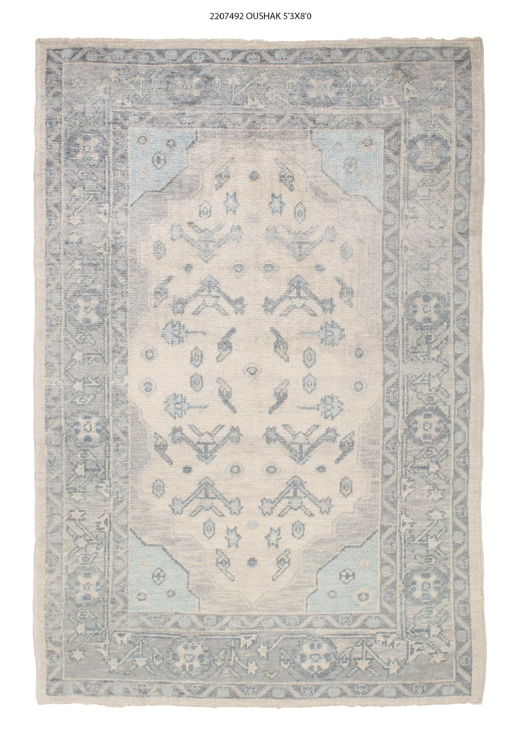 5x8 Modern Oushak Area Rug