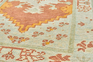 2x10 Red Modern Oushak Runner Rug