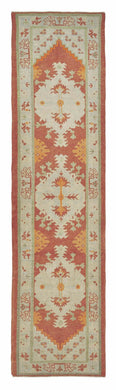 2x10 Red Modern Oushak Runner Rug