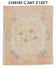 2x13 Old & Vintage Turkish Area Rug