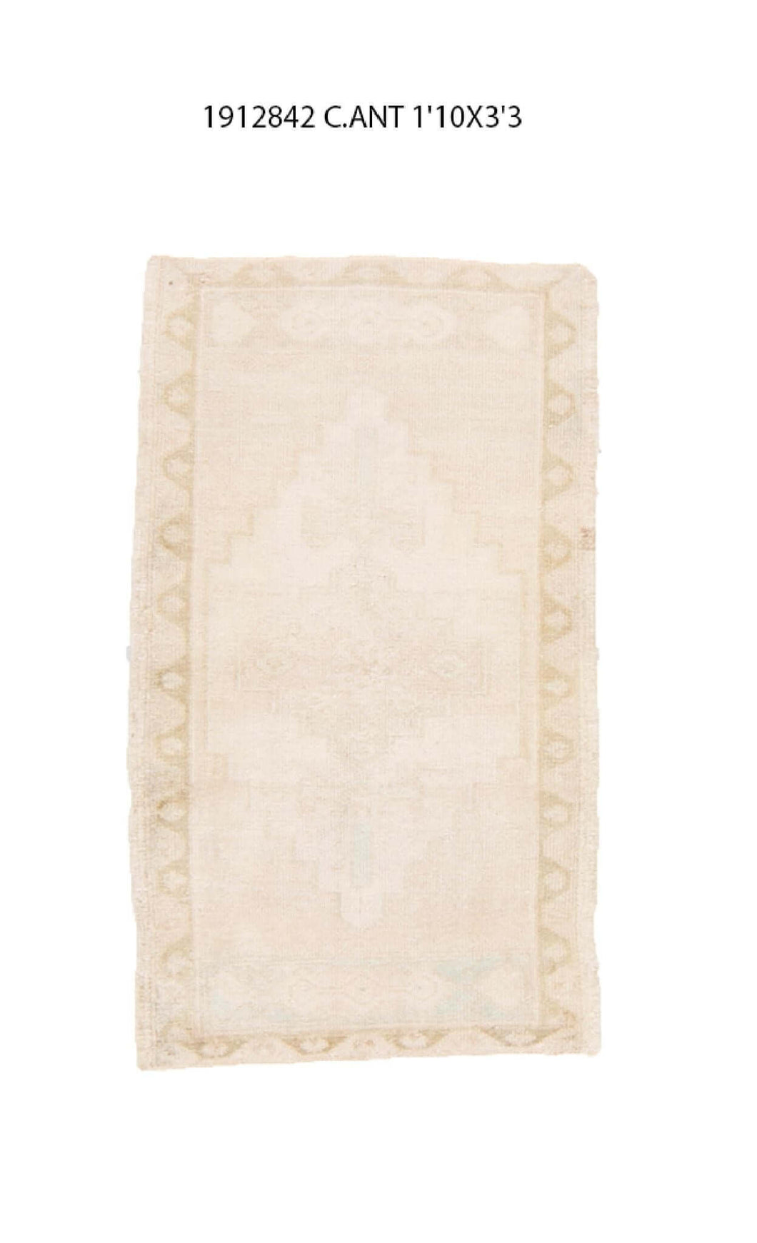 2x3 Old & Vintage Tukish Are Rug