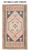 2x3 Old & Vintage Turkish Area Rug