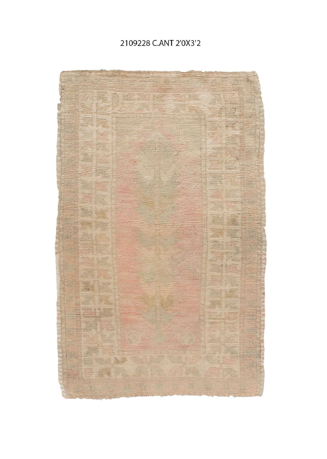 2x3 Old & Vintage Turkish Area Rug