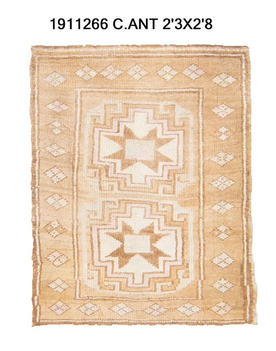 2x3 Old & Vintage Turkish Area Rug