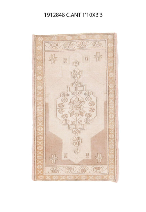 2x3 Old & Vintage Turkish Area Rug
