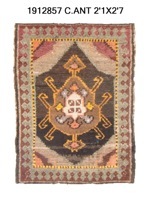 2x3 Old & Vintage Turkish Area Rug
