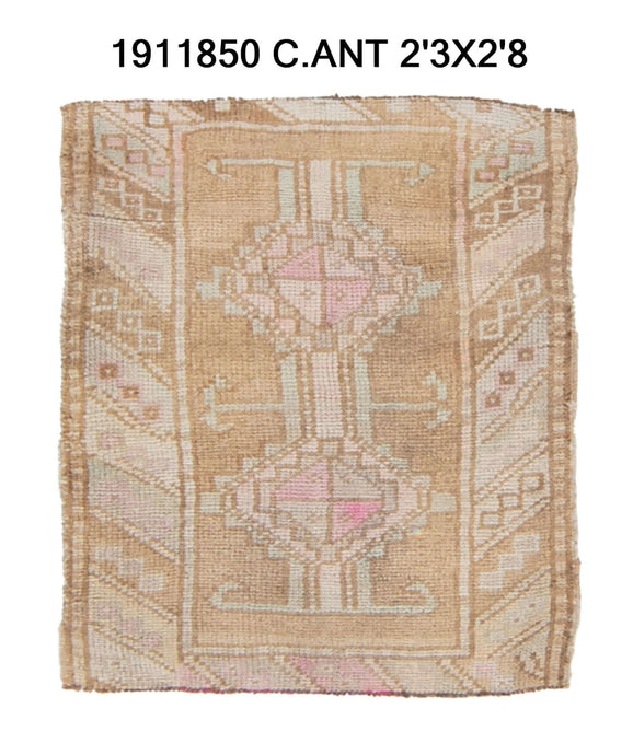 2x3 Old & Vintage Turkish Area Rug