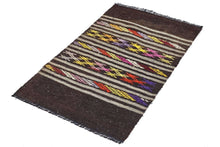 2x4 Colorful Vintage Turkish Area Rug