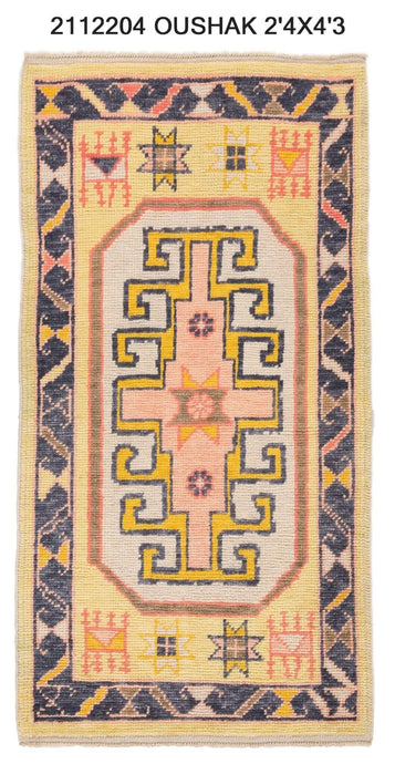 2x4 Modern Oushak Area Rug