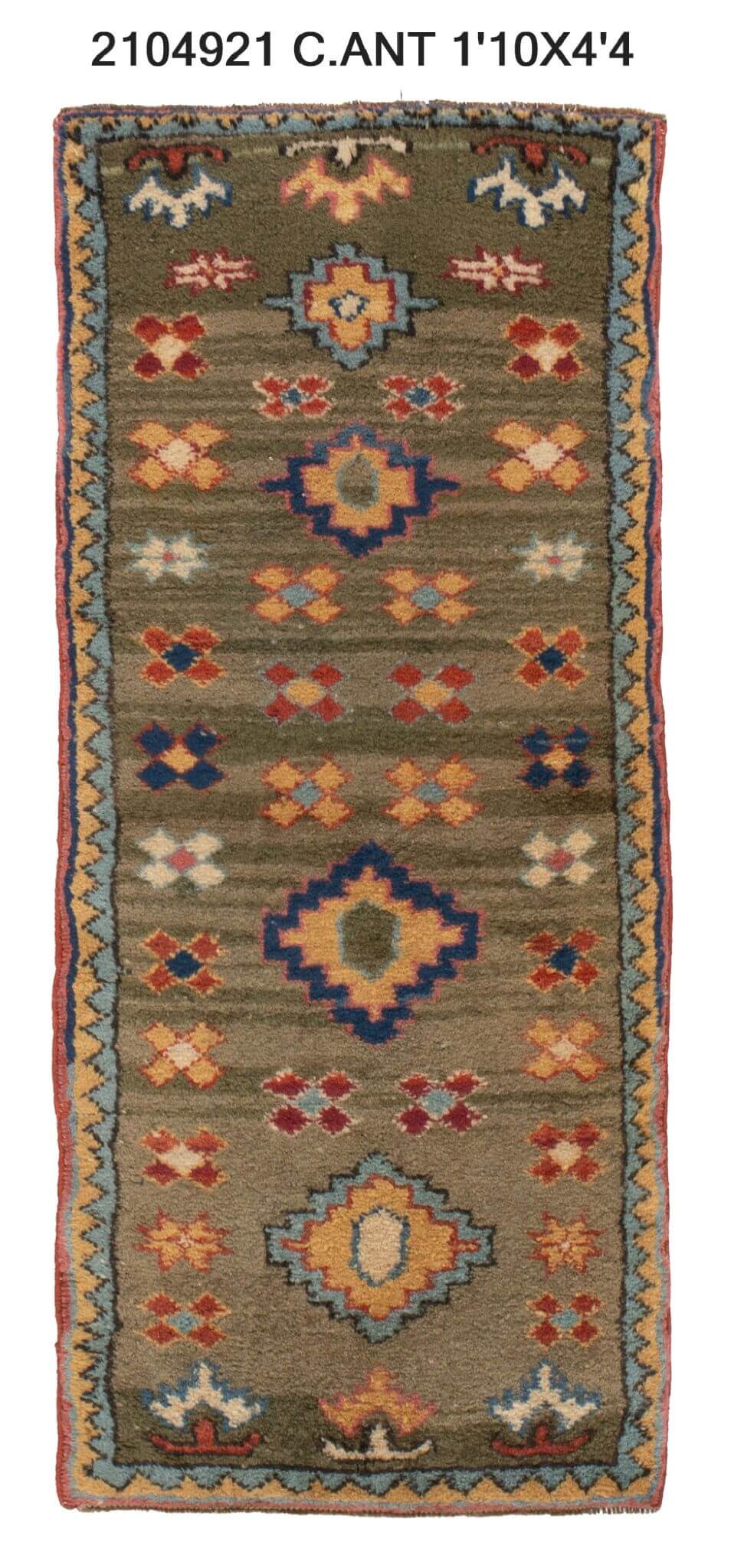 2x4 Old & Vintage Tukish Area Rug