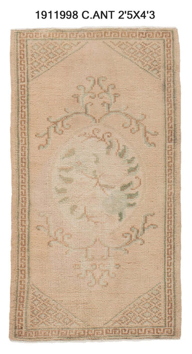 2x4 Old & Vintage Turkish Area Rug