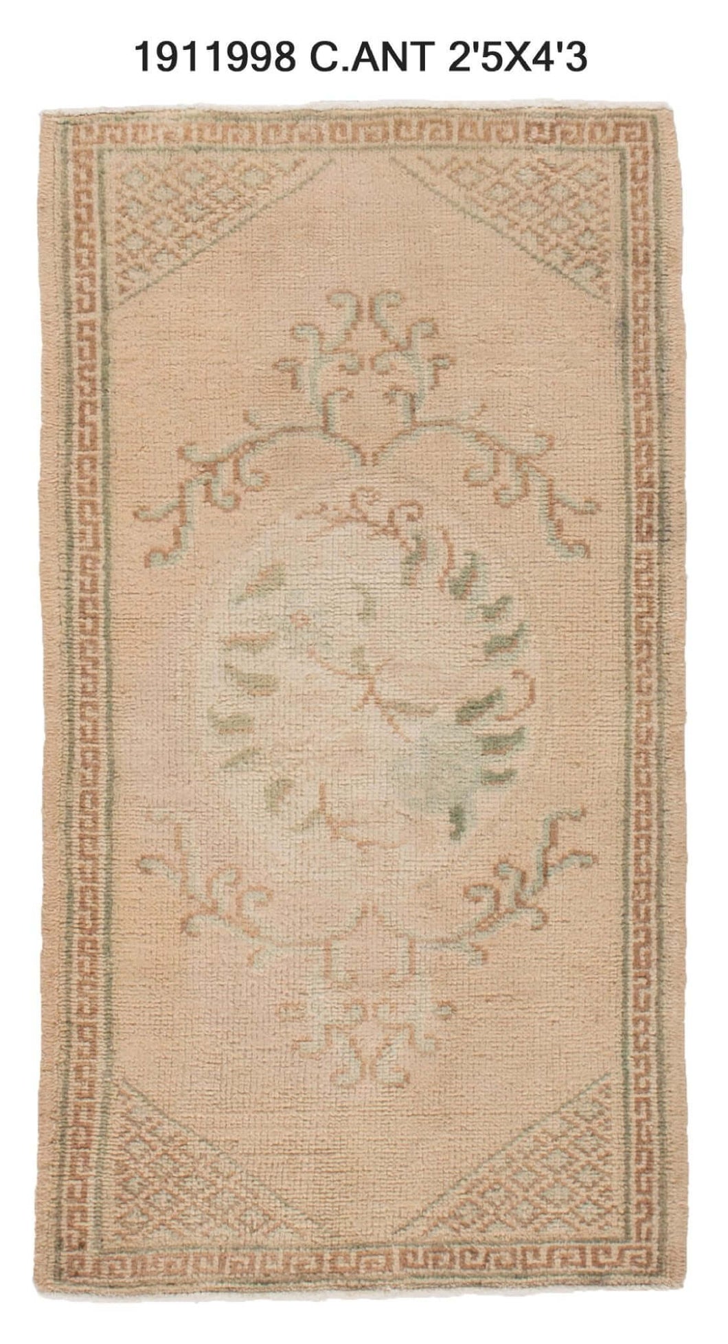 2x4 Old & Vintage Turkish Area Rug