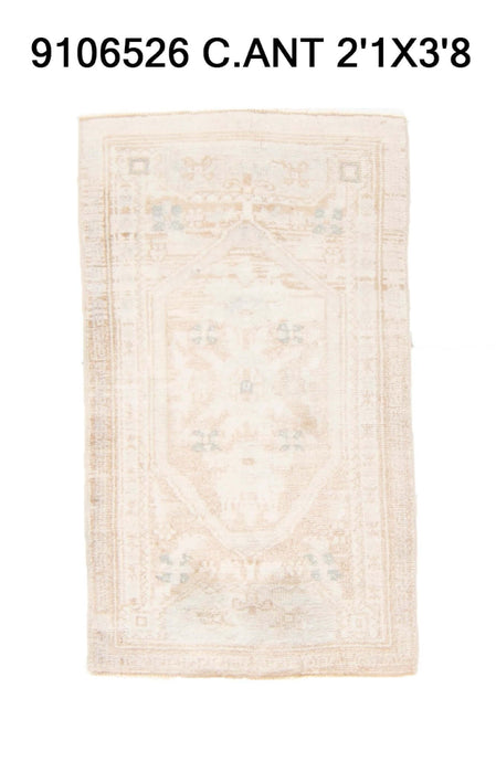 2x4 Old & Vintage Turkish Area Rug