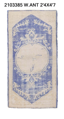 2x5 Old & Vintage Turkish Area Rug
