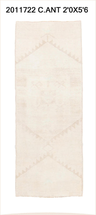 2x6 Old & Vintage Turkish Area Rug