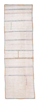 2x8 Colorful Vintage Turkish Runner Rug