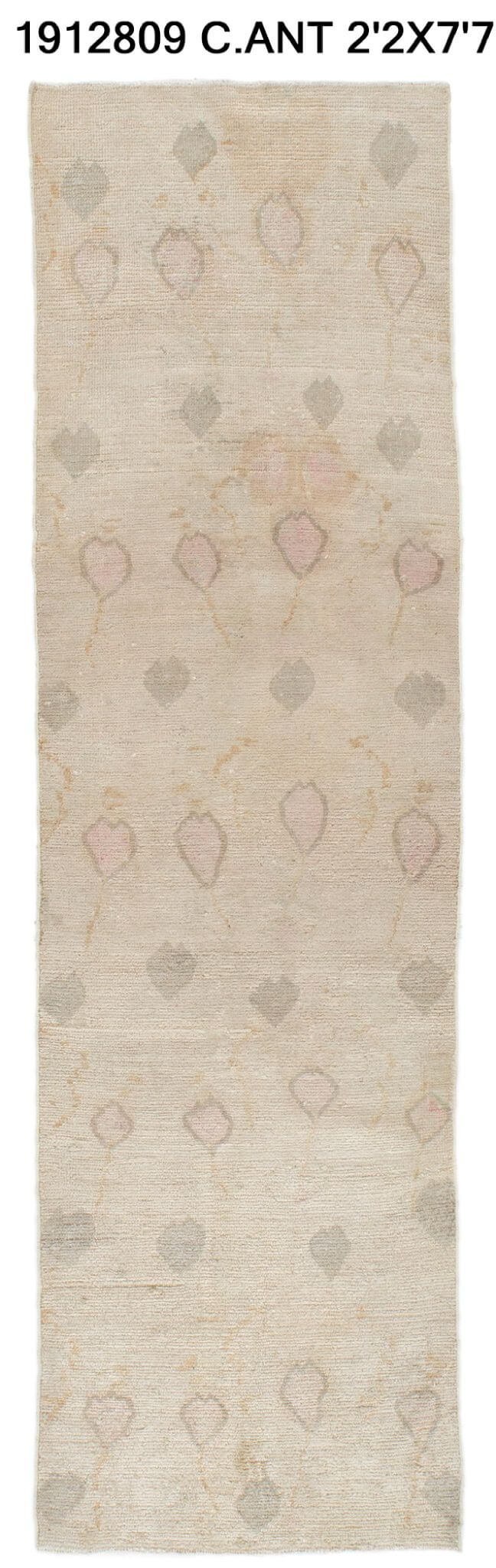 2x8 Old & Vintage Turkish Area Runner Rug