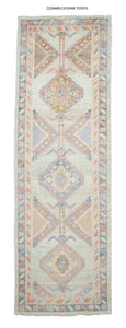 3x10 Modern Oushak Area Runner Rug