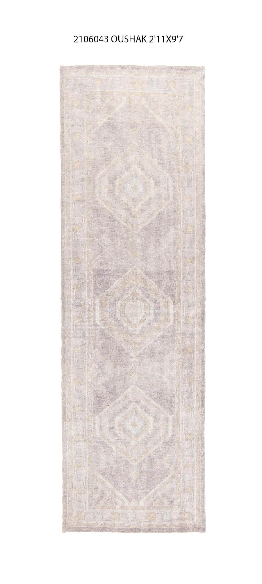 3x10 Modern Oushak Area Runner Rug