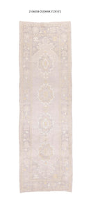 3x10 Modern Oushak Area Runner Rug