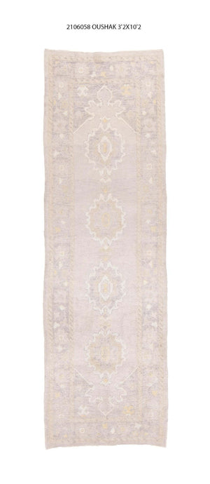 3x10 Modern Oushak Area Runner Rug