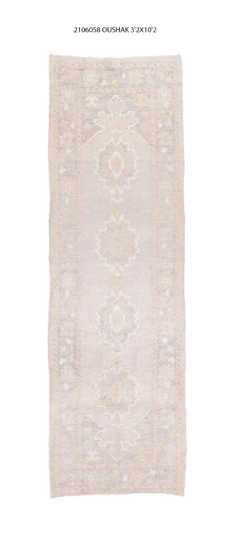 3x10 Modern Oushak Area Runner Rug