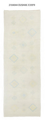 3x10 Modern Oushak Area Runner Rug