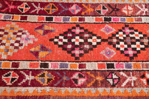 3x10 Old& Vintage Turkish Area Runner Rug