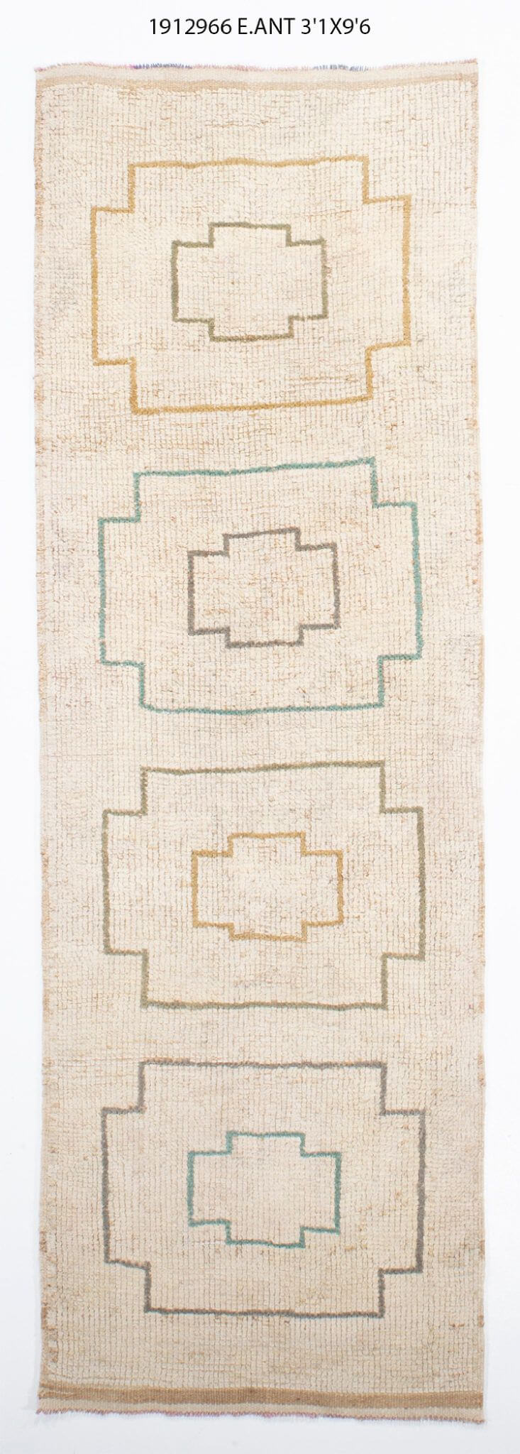 3x10 Old & Vintage Turkish Area Runner Rug