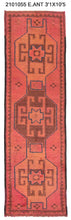3x10 Old & Vintage Turkish Area Runner Rug