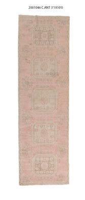 3x10 Old & Vintage Turkish Area Runner Rug