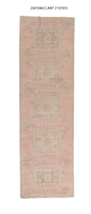 3x10 Old & Vintage Turkish Area Runner Rug