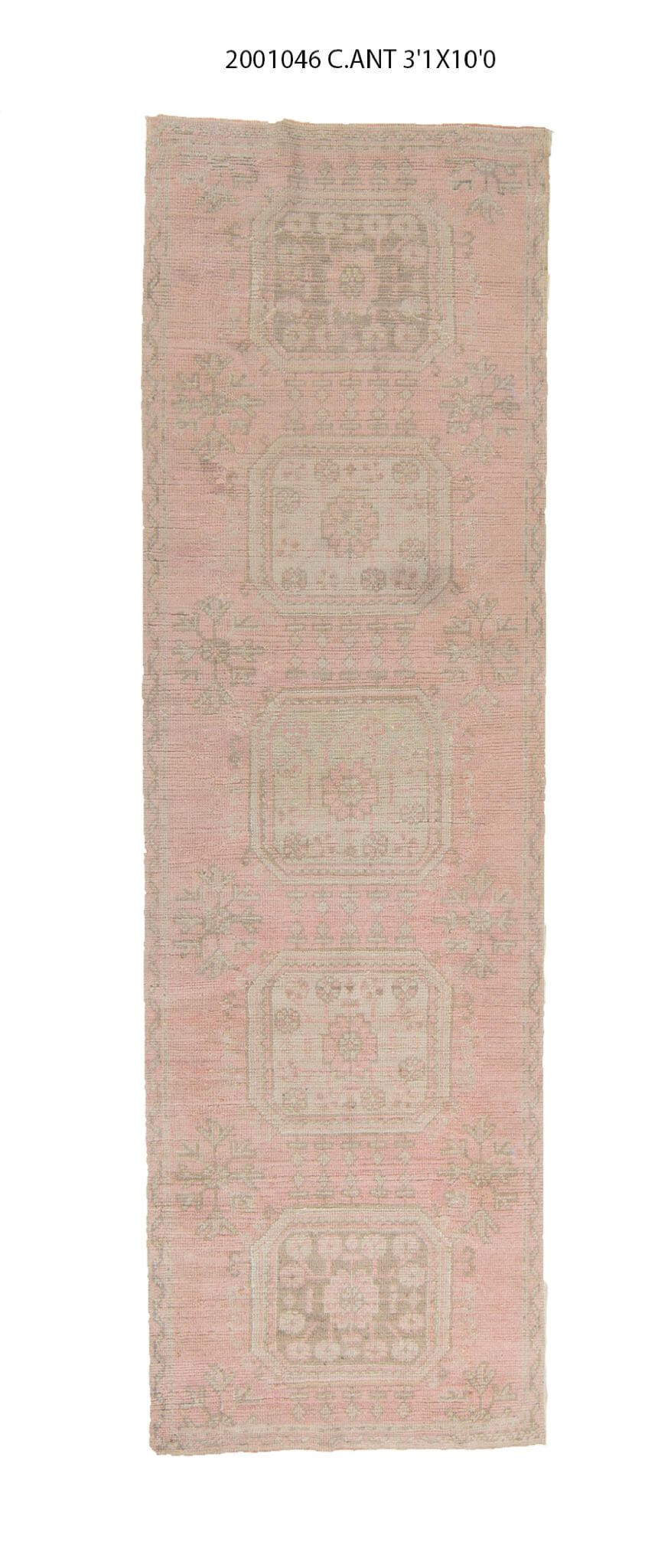 3x10 Old & Vintage Turkish Area Runner Rug