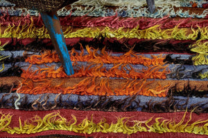 3x10 Red Vintage Turkish Runner Rug