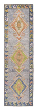 3x10 Soft Modern Oushak Runner Rug