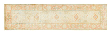 3x10 Yellow Modern Oushak Runner Rug