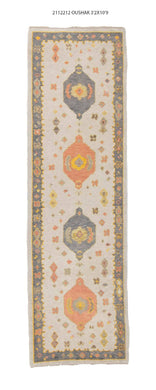 3x11 Modern Oushak Area Runner Rug