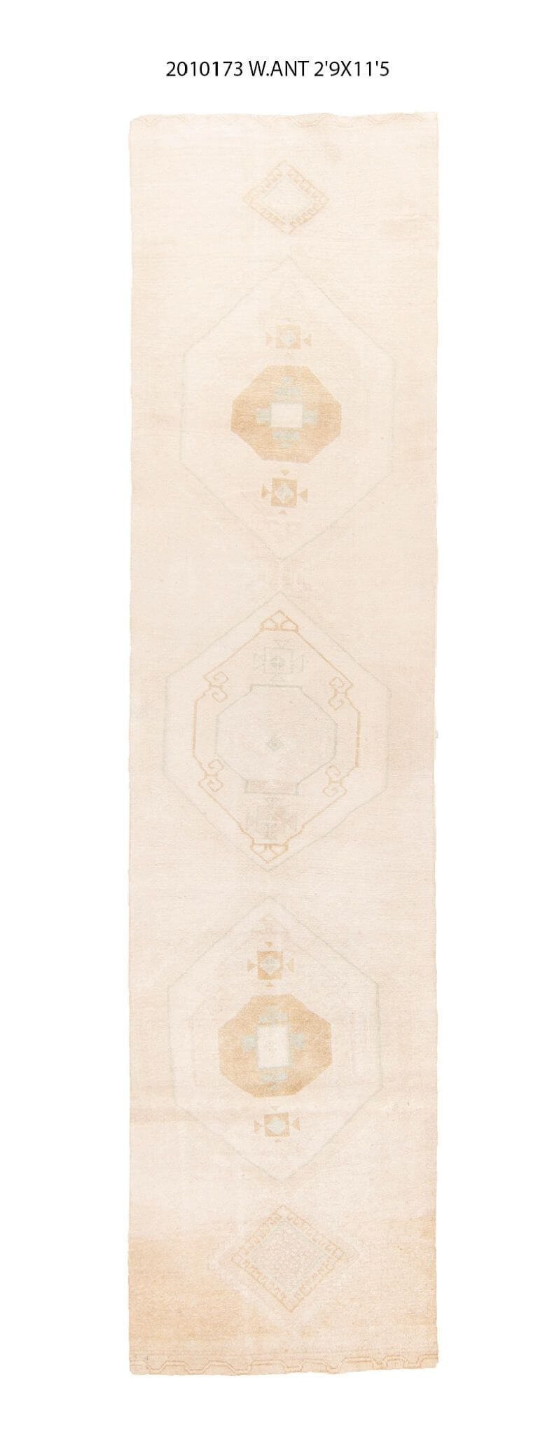 3x11 Old & Vintage Tukish Area Runner Rug