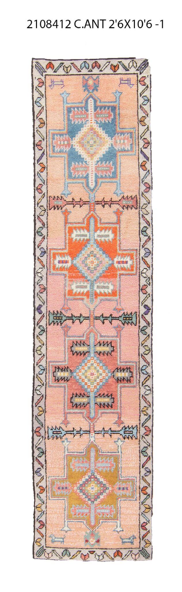 3x11 Old & Vintage Turkish Area Runner Rug